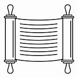 Torah Scroll Icon Outline Vector Style Illustration Illustrations Stock Open Clipart Vectors Web Isolated Background Clip Royalty Dreamstime Fotosearch sketch template