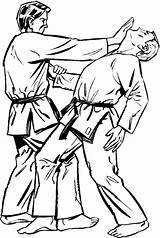 Judo Kleurplaten sketch template