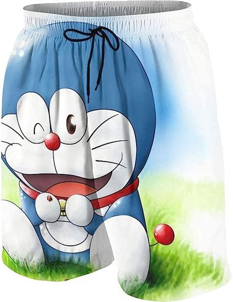 riuara doraemon teen swimming trunks quick drying board