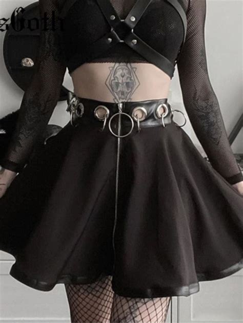gothic skirt mall goth skirt dark academia witchy clothing alt