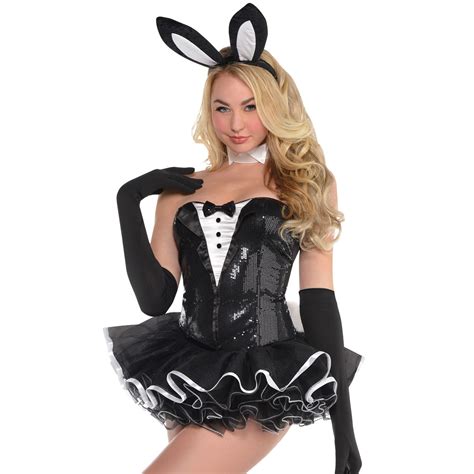 sexy bunny rabbit costume tuxedo tutu hen bedroom hostess easter ear