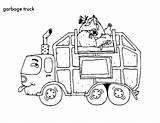 Garbage Truck Coloring Pages Drawing Peterbilt Ford Getcolorings Dump Getdrawings Monster Paintingvalley Snow Sheets Color Printable sketch template