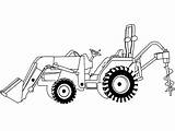 Colorear Trattori Bagger Tractors Zum 8n Deere Ausmalen Onlinecoloringpages sketch template