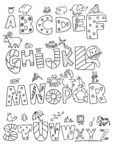 image result  alphabet coloring page art lettering alphabet