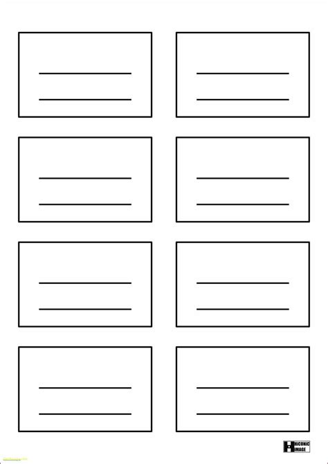 printable note card template word
