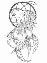 Wolf Dreamcatcher Tattoo Dream Catcher Drawings Idea Coloring Deviantart Pages Drawing Tattoos Template Tribal Adult Printable Catchers Pattern Choose Board sketch template