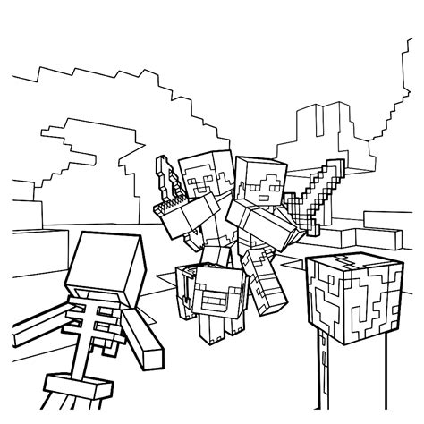 minecraft coloring pages books    printable