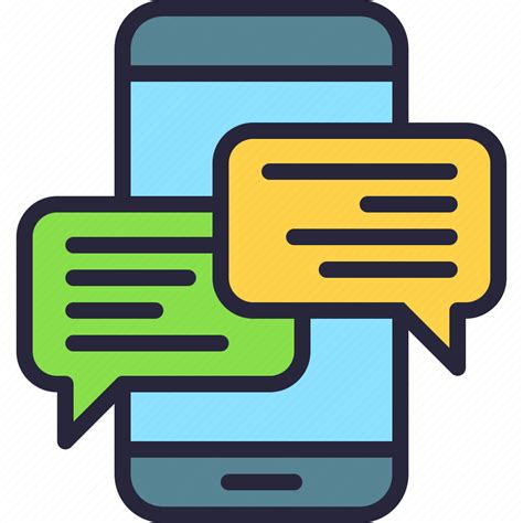 app communication conversation message mobile text texting icon   iconfinder