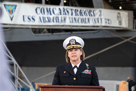 us navy s first woman aircraft carrier commander leadership is hard