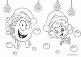 Bubble Guppies Coloring Pages Christmas Printable sketch template
