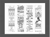 Bookmark Bible Verses Journaling sketch template