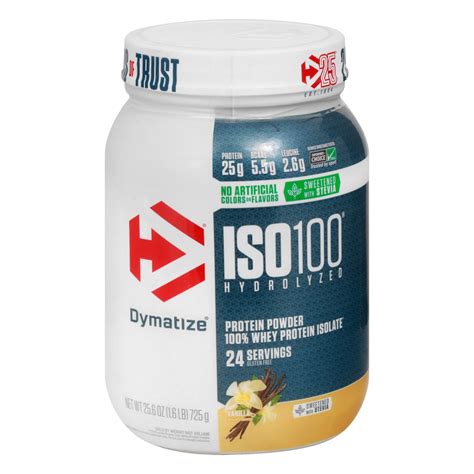Dymatize Iso100 Hydrolyzed Natural Vanilla Protein Powder Shop Diet