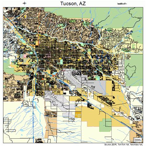 tucson arizona street map