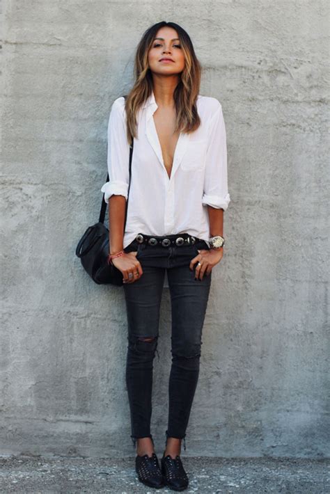 stylish  easy ways  wear  skinny jeans   glamour