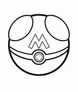 Coloring Pokeball Pages Pokemon Popular sketch template