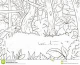 Colorare Da Foresta Giungla Coloring Della Del Animals sketch template