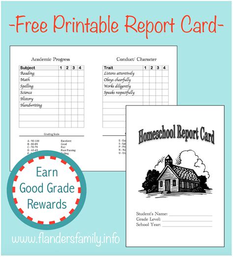 fillable homeschool report card template cards design templates