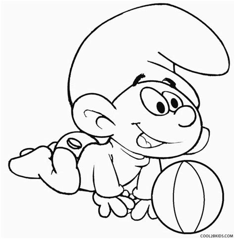 printable smurf coloring pages  kids coolbkids