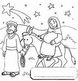 Mary Donkey Bethlehem Journey Nativity Starklx sketch template