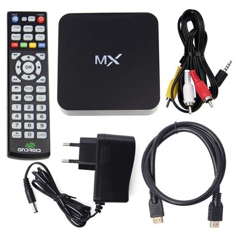 mx box tv dual core android    wifi internet recepteur decodeur avis  prix pas