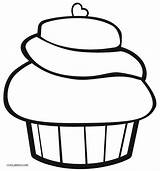 Cupcake Coloring Pages Printable Kids Birthday Cupcakes Colouring Cool2bkids Board Choose sketch template