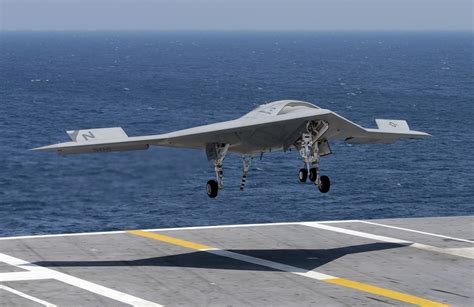 After Two Historic Carrier Landings Navy S X 47b Drone Scrubs A Third