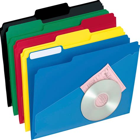 pendaflex hot pocket poly file folders assorted  box quantity