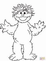 Sesame Street Coloring Pages Drawing Rosita Grover Abby Characters Super Printable Elmo Stuffed Indiana Jones Ernie Animal Outline Monster Grouch sketch template