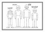 Esl Colouring Family Coloring Families Pages Sheets Sparklebox Preview sketch template