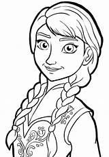 Anna Frozen Drawing Coloring Pages Getdrawings sketch template