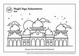 Mewarnai Masjid  Nusantara Ukuran Mendapatkannya Tinggi Sini Resolusi Kanan Langsung sketch template