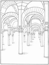 Mezquita Monumentos Andalucia Pinta Andalucía Laminas Pintardibujo Coloriage Depuis sketch template