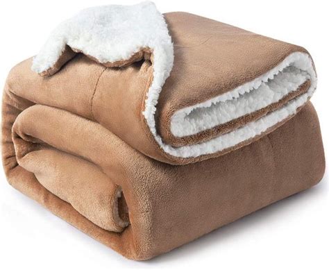bolcom vmca deken sherpa fleece warm zacht deken  microfiber voor bed sofa xcm