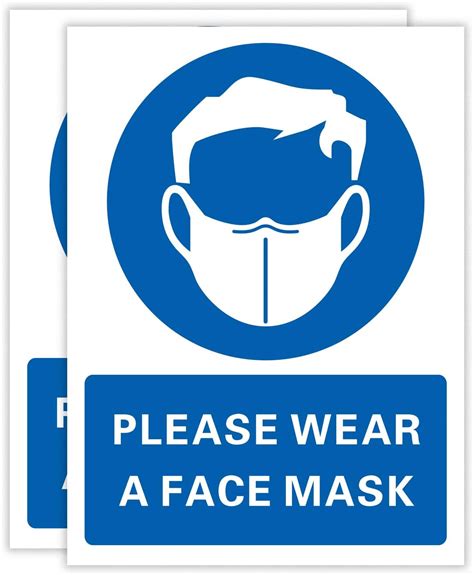 wear mask sign printable