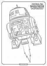 Droid R2 Coloringoo Book Popular sketch template