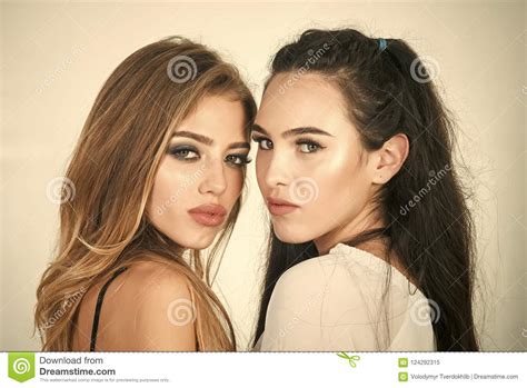 women with long hair lesbian stock image image of girl blond 124292315