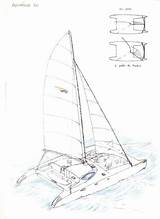 Catamaran Getdrawings Drawing sketch template