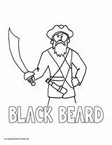 Coloring Pages Blackbeard Getcolorings History sketch template