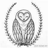 Owl Line Drawing Barn Sleeping Cassie Sketchbook Project Yearlong Uploaded User Cute Getdrawings sketch template