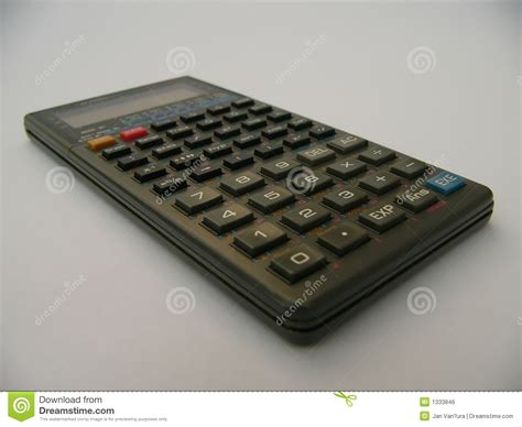 calculator stock foto image  trigonometrie basis gelijke