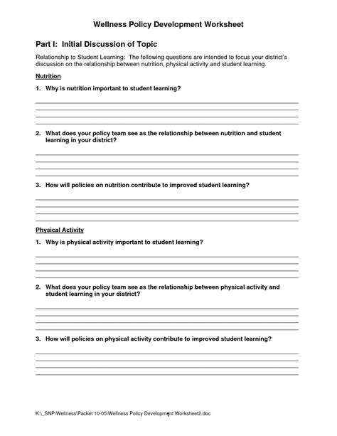 images  personal wellness plan worksheet wellness recovery