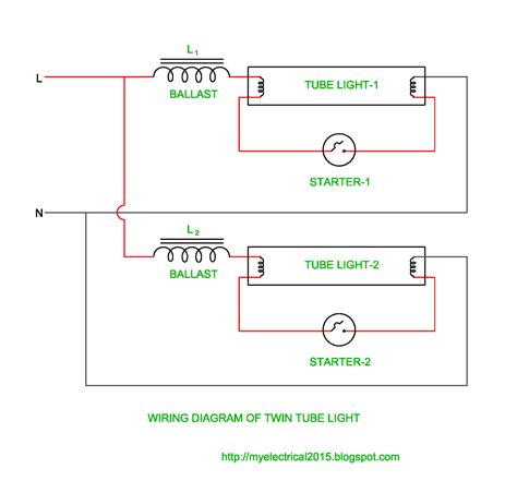 fluorescent lighting wiring diagram