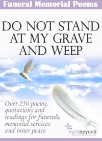 funeral memorial poems   stand   grave  weep