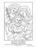Holy Family Coloring Pages Adult Colouring Kids Kindergarten Craft Scribd Children sketch template