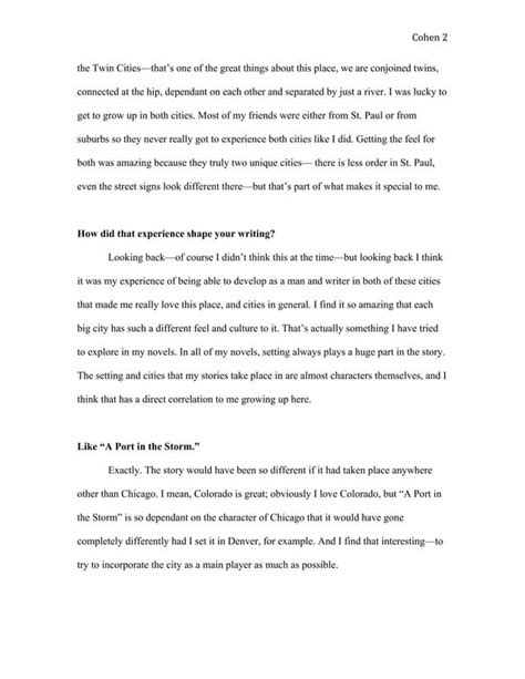 interview article writing sample  kristin pate issuu