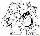 Bowser Dry Drawing Coloring Pages Getdrawings sketch template