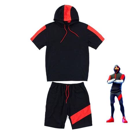 fortnite ikonik costume kids pullover hoodie  shorts set sportswear