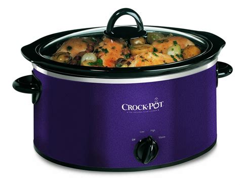 crock pot slow cooker  litre aubergine amazoncouk kitchen home