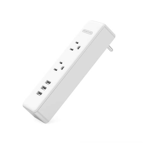 ntonpower mini power strip  outlets  usb ports cordless design  surge ebay