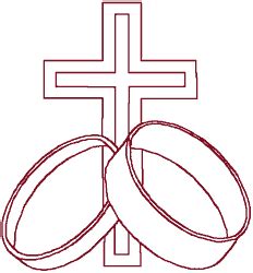 redwork  rings marriage symbol embroidery design